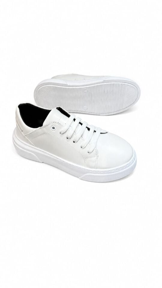 Beyaz Erkek Ayakkabı | Ortopedik Günlük Sneaker