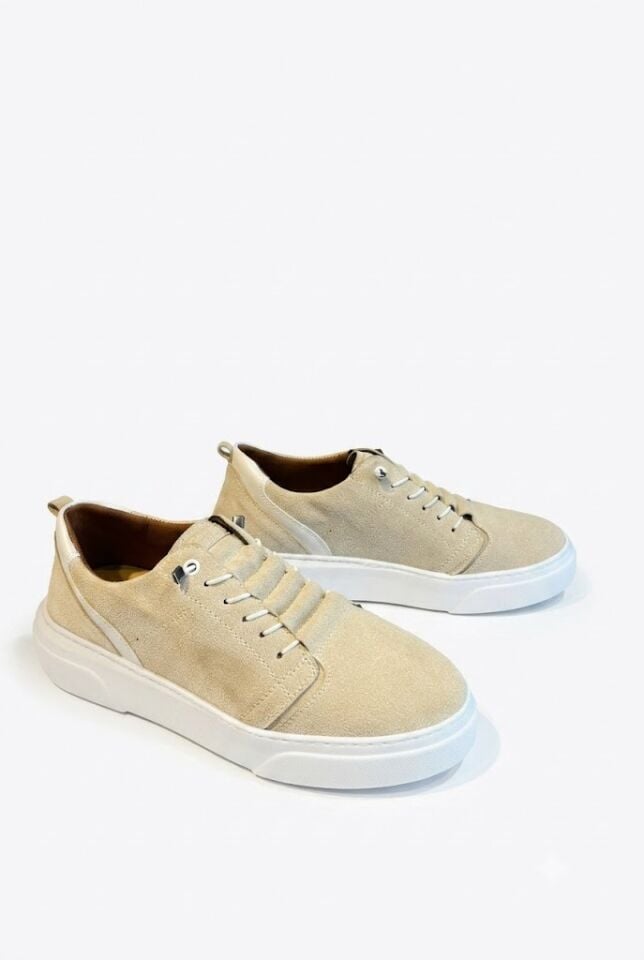 Bej Erkek Ayakkabı | Günlük Rahat Sneaker