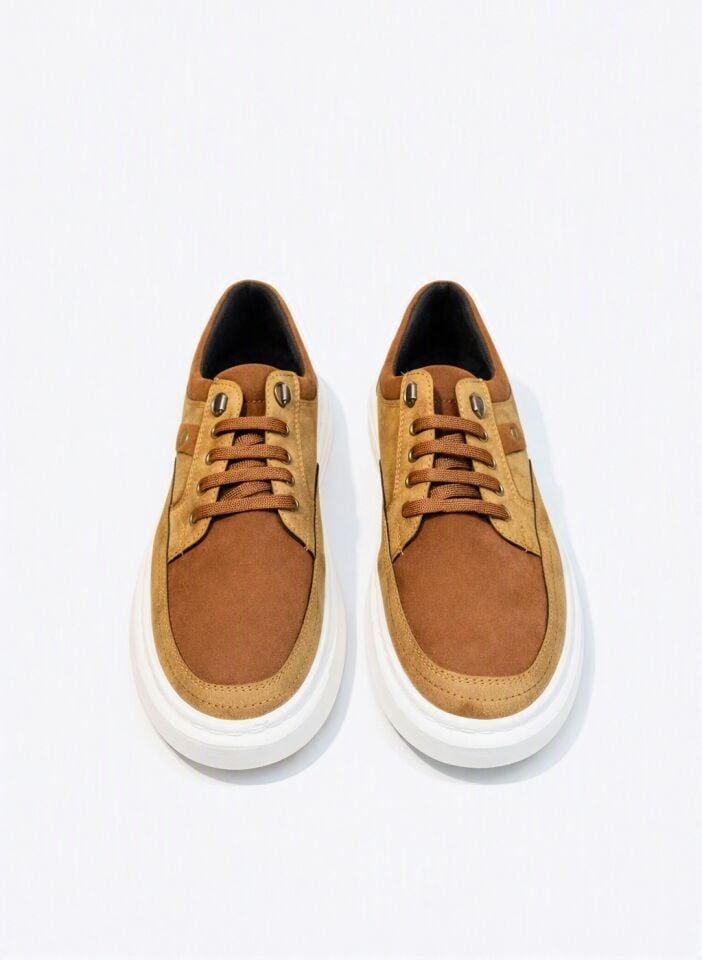 Taba Erkek Ayakkabı | Hafif Poli Tabanlı Günlük Sneaker