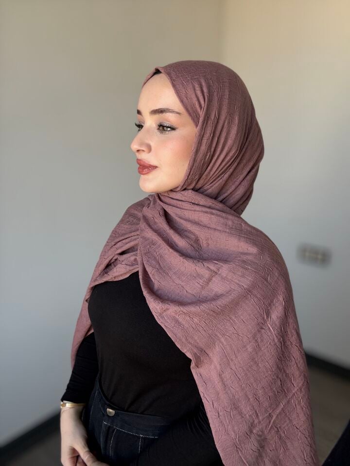 Sareva Küllü Pembe Bambu Kraş Şal