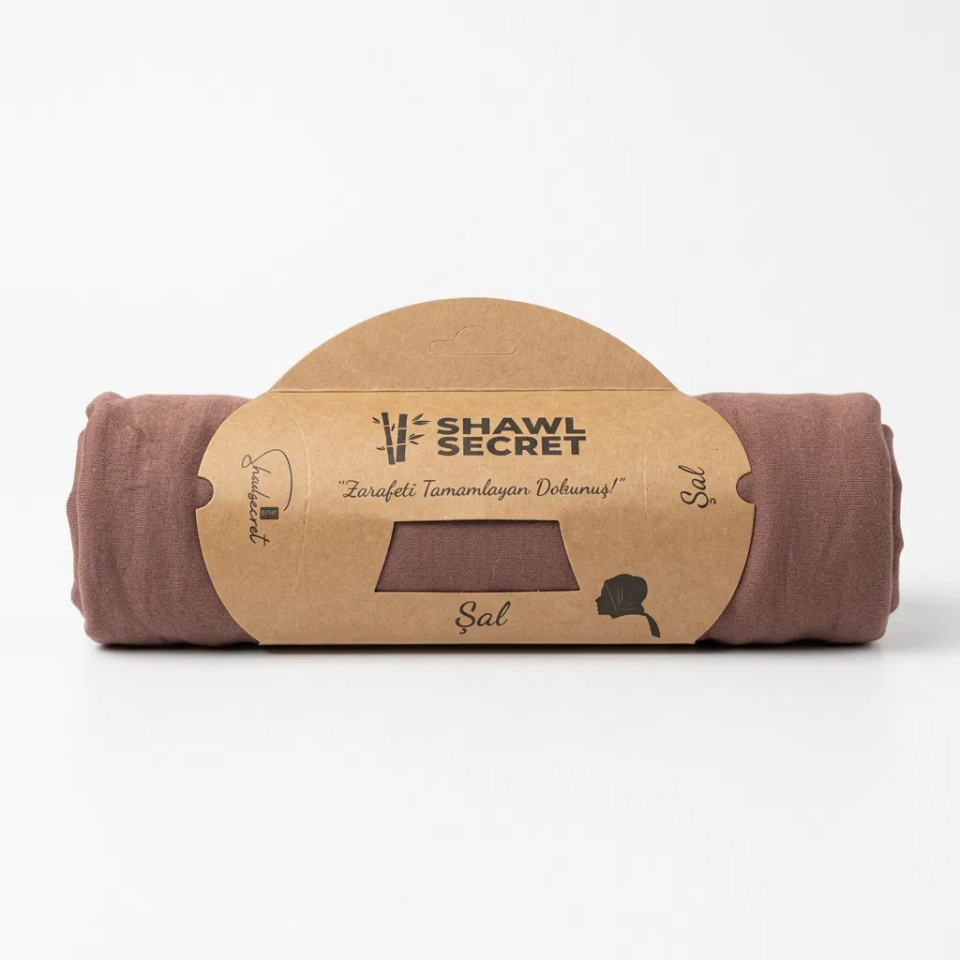 Sareva Shawl Secret Kiremit Penye Şal
